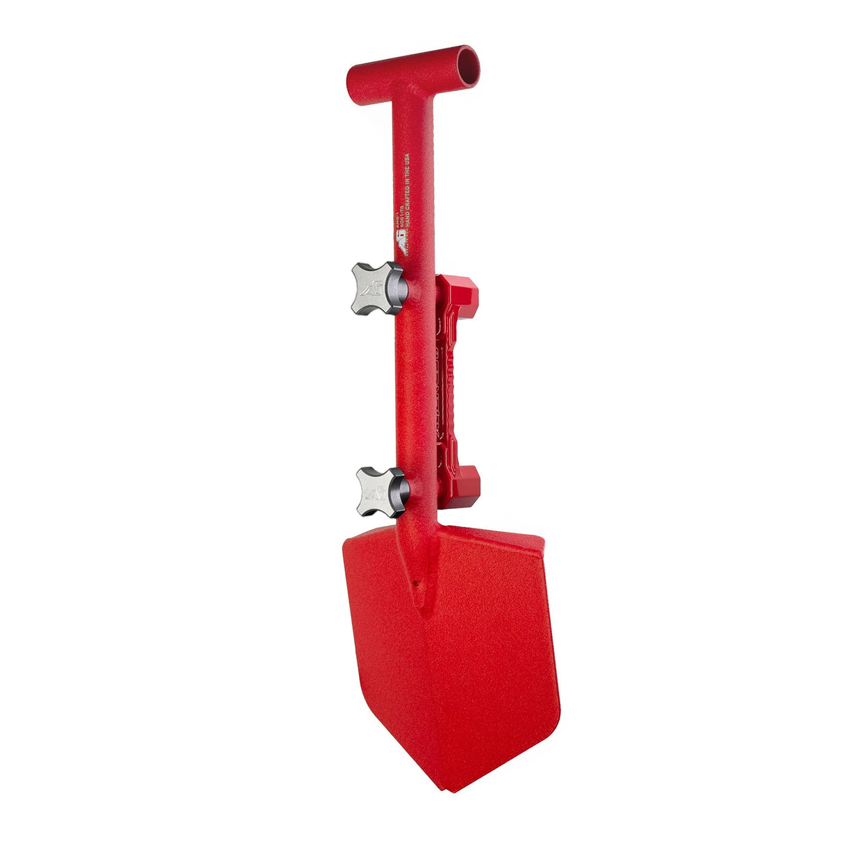 Shovel / Mount Combo - Red Mini Shovel / Red SSM with Knobs - Xtrusion Overland