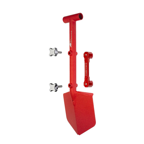Shovel / Mount Combo - Red Mini Shovel / Red SSM with Knobs - Xtrusion Overland