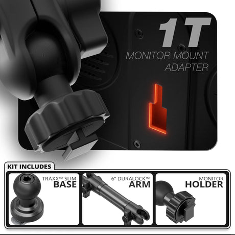 Single T Fixed | Slim Track Base | 6" DuraLock Arm - Xtrusion Overland
