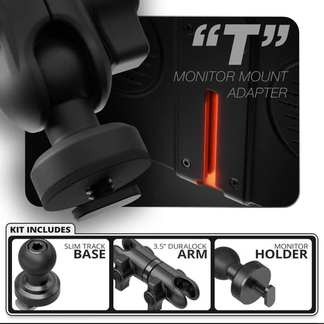 Single T Screw | Slim Track Base | 3.5" DuraLock Arm - Xtrusion Overland