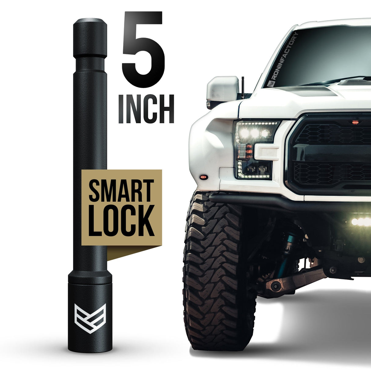 SMARTLOCK™ SHORT FLEXIBLE ANTENNA 5 INCH FOR FORD (NEW!) - Xtrusion Overland