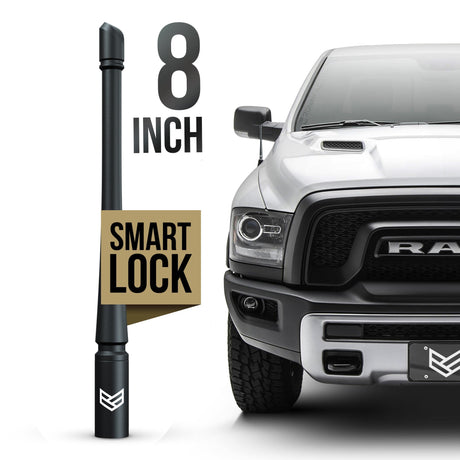 SMARTLOCK™ SHORT FLEXIBLE ANTENNA 8 INCH FOR DODGE RAM (NEW!) - Xtrusion Overland