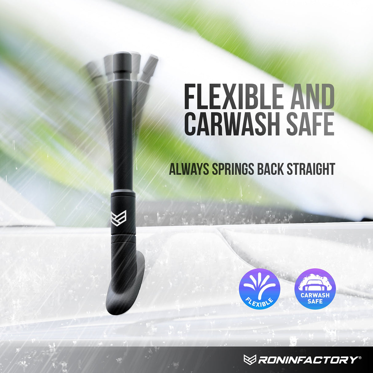 SMARTLOCK™ SHORT FLEXIBLE ANTENNA FOR DODGE RAM 12 INCH (NEW!) - Xtrusion Overland