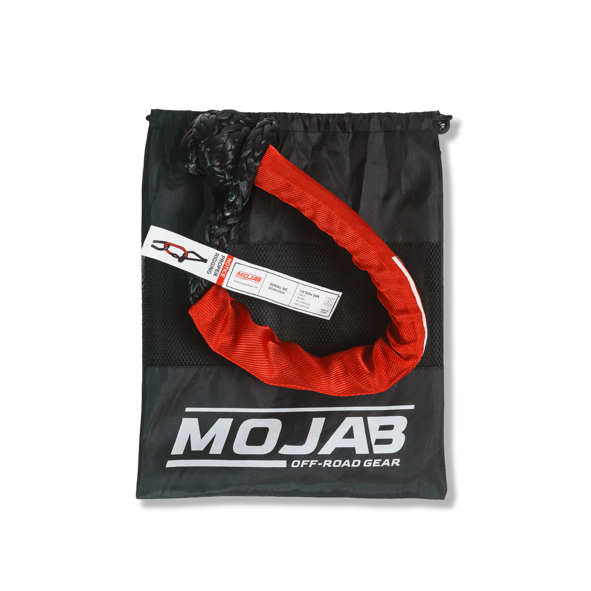 Soft Shackle 1/2'' x 24” with sleeve and bag (Single Shackle) (Lifetime Warranty) - Xtrusion Overland