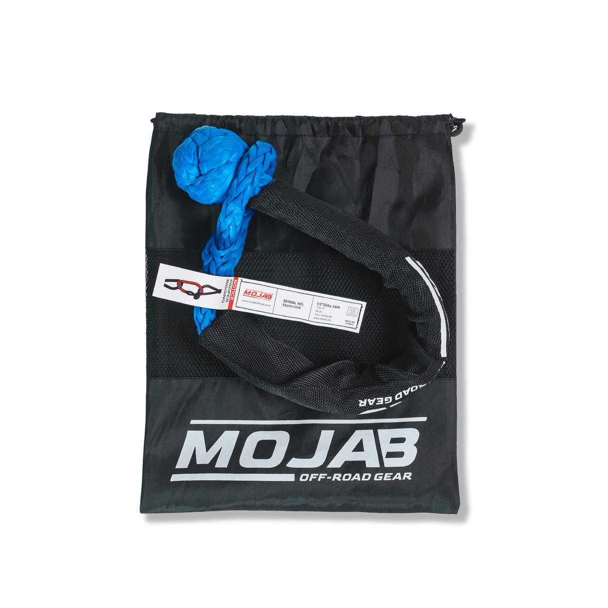 Soft Shackle 1/2'' x 24” with sleeve and bag (Single Shackle) (Lifetime Warranty) - Xtrusion Overland