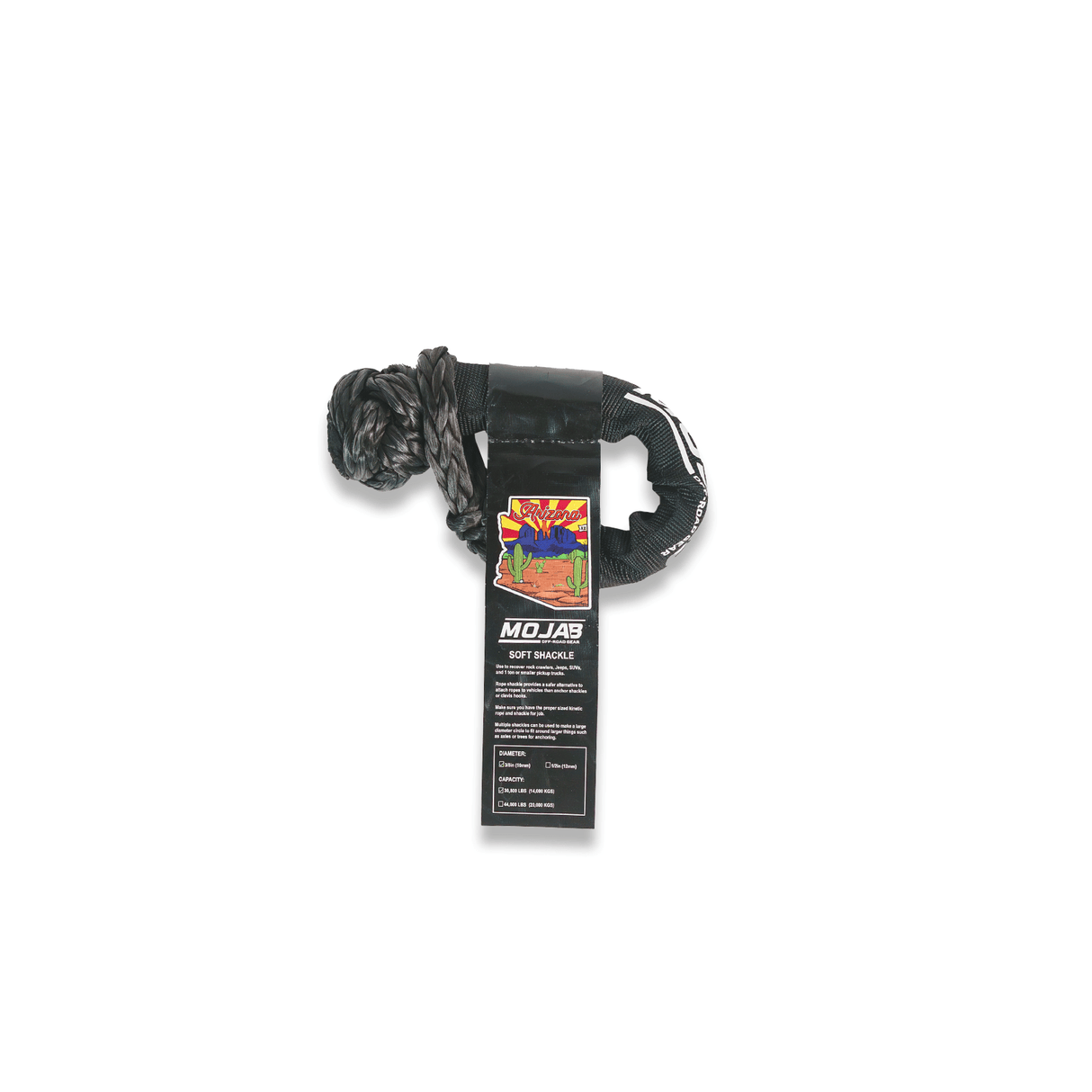 Soft Shackle 3/8'' x 14'' with sleeve and bag (Single Shackle) (Lifetime Warranty) - Xtrusion Overland