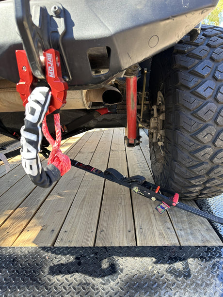 Soft Shackle 3/8'' x 24” with sleeve and bag (Set of 2 Shackles) (Lifetime Warranty) - Xtrusion Overland