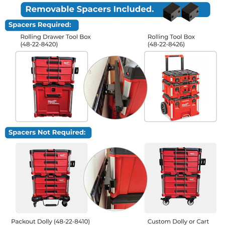 Stack Lock - Mount Compatible with Milwaukee Packout Organizers - Xtrusion Overland