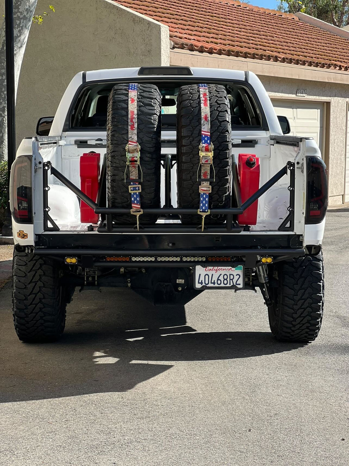 Stars and Camo Tire Tie Down (Single Strap) - Xtrusion Overland
