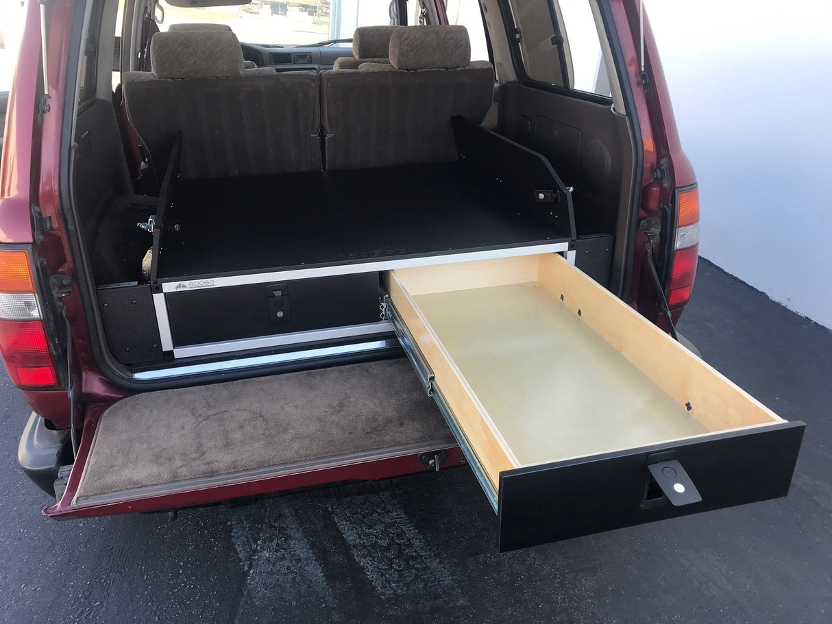 Stealth Sleep and Storage Package for Toyota Land Cruiser 1991 - 1997 80 Series - 43 - 3/8" W x 8" H x 40" D - Xtrusion Overland
