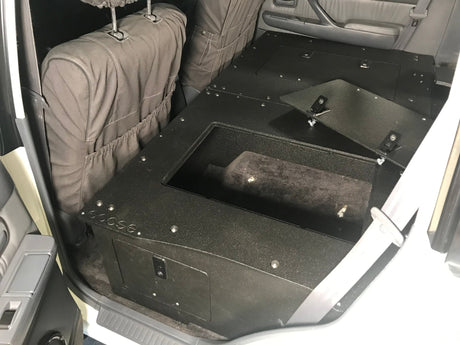 Stealth Sleep and Storage Package for Toyota Land Cruiser 1991 - 1997 80 Series - 43 - 3/8" W x 8" H x 40" D - Xtrusion Overland