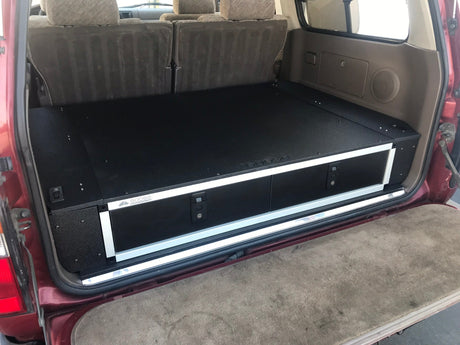 Stealth Sleep and Storage Package for Toyota Land Cruiser 1991 - 1997 80 Series - 43 - 3/8" W x 8" H x 40" D - Xtrusion Overland