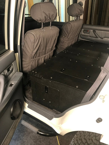 Stealth Sleep and Storage Package for Toyota Land Cruiser 1991 - 1997 80 Series - 43 - 3/8" W x 8" H x 40" D - Xtrusion Overland