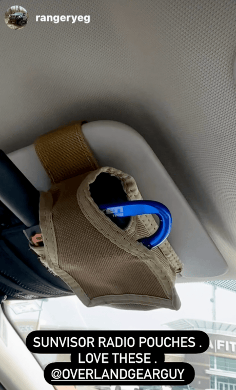Sun Visor Radio Pouch - Xtrusion Overland