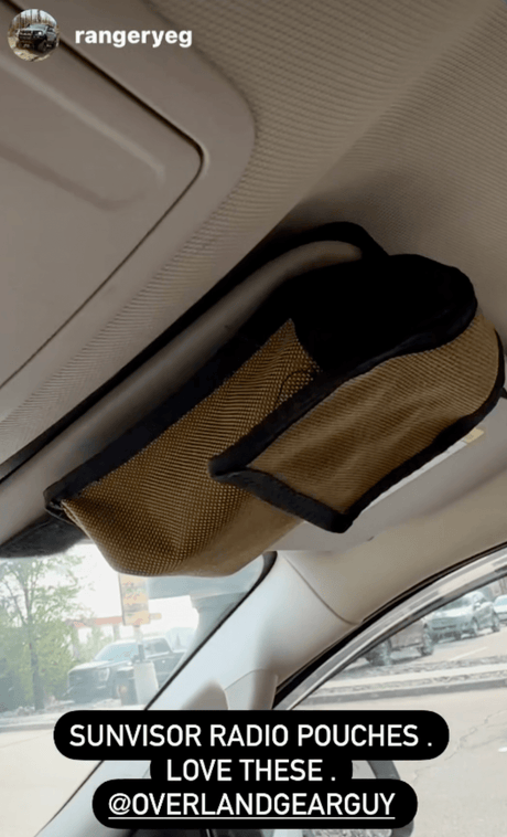Sun Visor Radio Pouch - Xtrusion Overland
