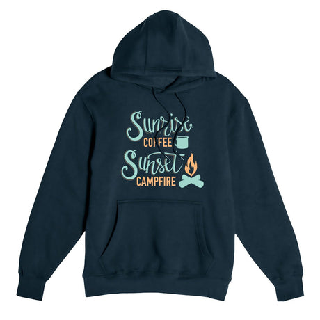 Sunrise Coffee, Sunset Campfire Fleece Pullover - Xtrusion Overland