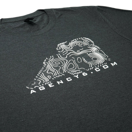 T-Shirt - A6 Topographic Logo - Dark Grey - Xtrusion Overland