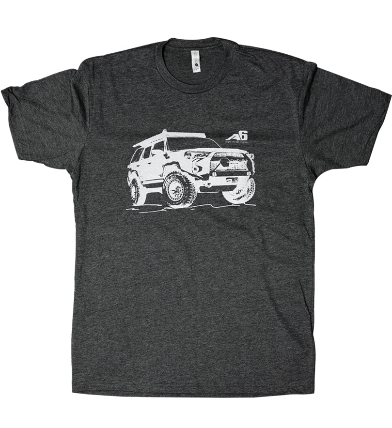 T-Shirt - Agency 6 4Runner - Charcoal Heather - Xtrusion Overland