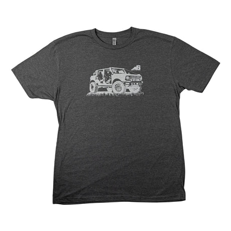 T-Shirt - Agency 6 Bronco - Charcoal Heather - Xtrusion Overland