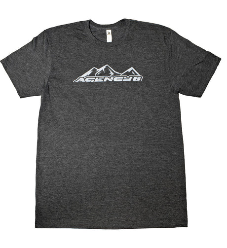 T-Shirt - Agency 6 Mountain Logo - Charcoal Heather - Xtrusion Overland