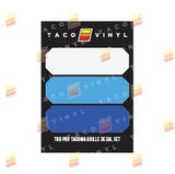 Taco Vinyl Pro Grille Decals - Xtrusion Overland