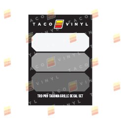 Taco Vinyl Pro Grille Decals - Xtrusion Overland