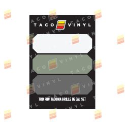 Taco Vinyl Pro Grille Decals - Xtrusion Overland