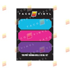Taco Vinyl Pro Grille Decals - Xtrusion Overland