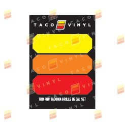 Taco Vinyl Pro Grille Decals - Xtrusion Overland
