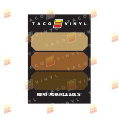 Taco Vinyl Pro Grille Decals - Xtrusion Overland