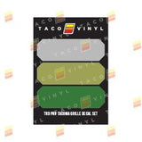 Taco Vinyl Pro Grille Decals - Xtrusion Overland