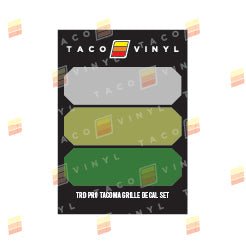 Taco Vinyl Pro Grille Decals - Xtrusion Overland