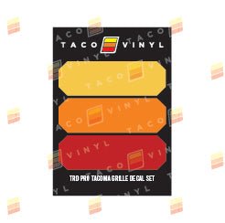 Taco Vinyl Pro Grille Decals - Xtrusion Overland
