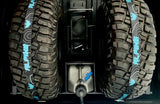 Teal Topography Tire Tie Down (Single Strap) - Xtrusion Overland