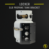 Teton LOCKER Propane Tank Bracket for 5 lb LP Bottle 8 in Diameter - Xtrusion Overland