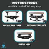 The Gatekeeper - Locking Tent Mount (Option A) - Xtrusion Overland