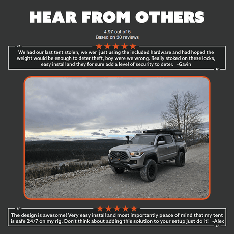 The Gatekeeper - Locking Tent Mount - Xtrusion Overland