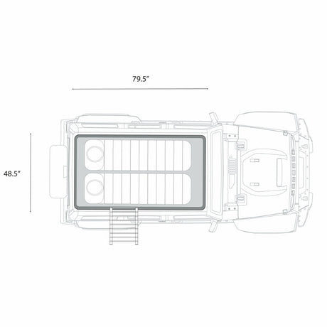 The ÖVRLNDR 2P Rooftop Tent (Black) - Xtrusion Overland