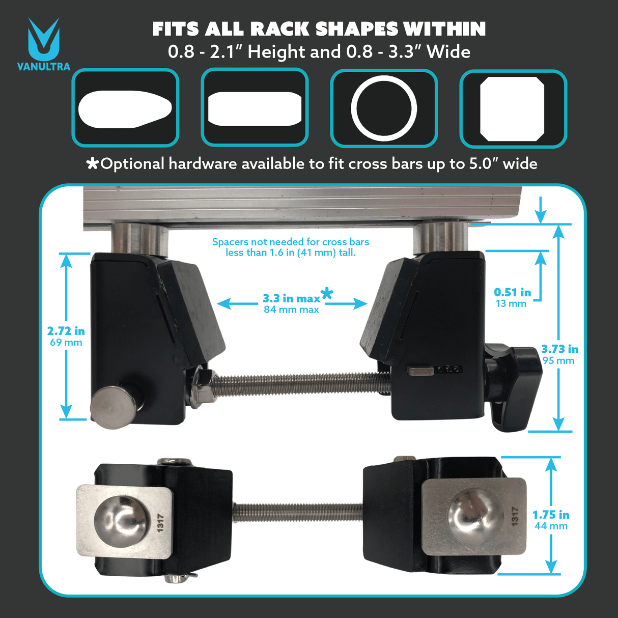 The Slipstream - Quick Release Tent Mounts (Option A) - Xtrusion Overland