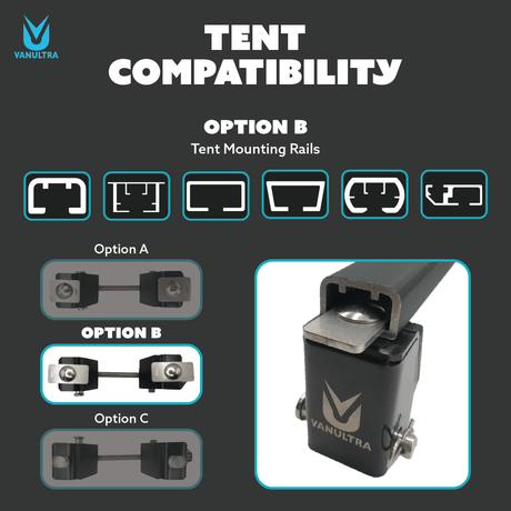 The Slipstream - Quick Release Tent Mounts (Option A) - Xtrusion Overland