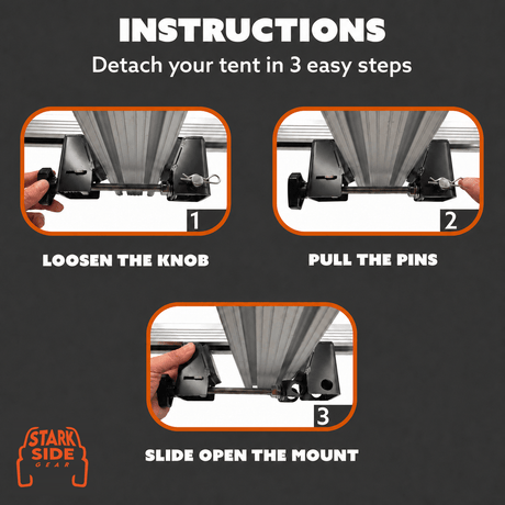 The Slipstream - Quick Release Tent Mounts (Option A) - Xtrusion Overland
