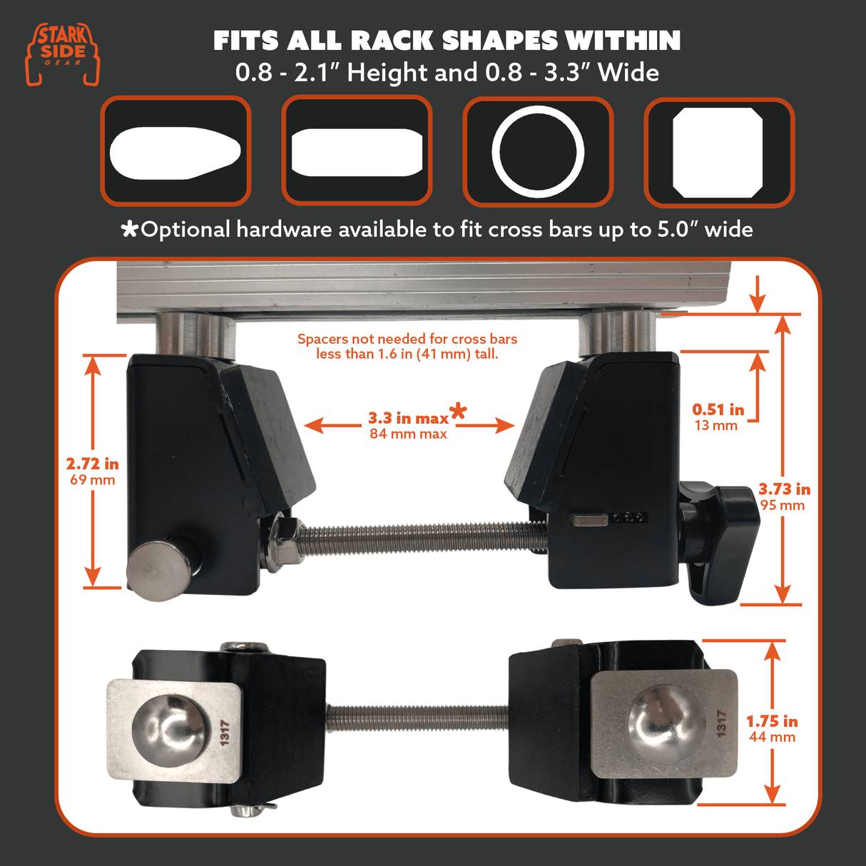 The Slipstream - Quick Release Tent Mounts (Option A) - Xtrusion Overland