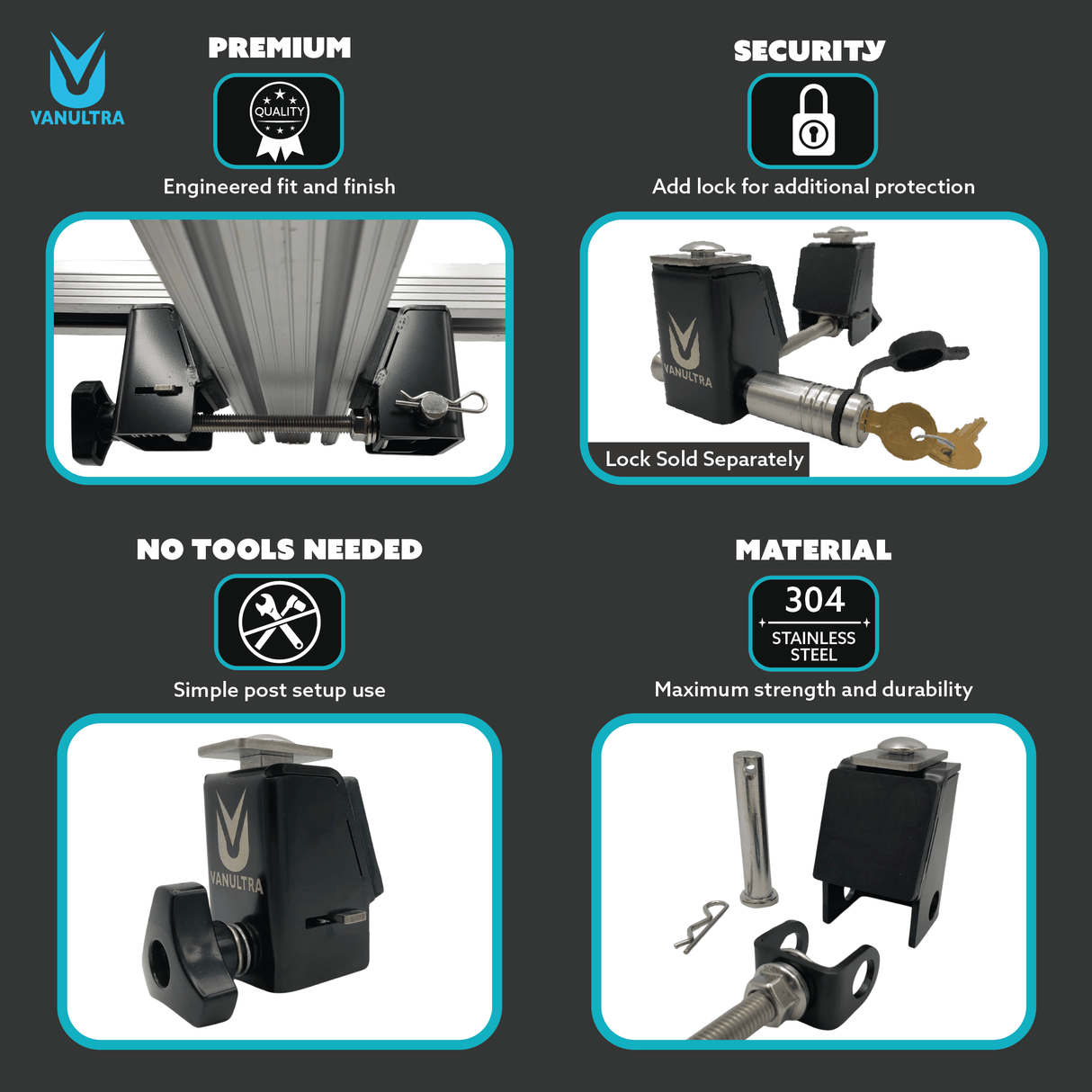 The Slipstream - Quick Release Tent Mounts (Option A) - Xtrusion Overland