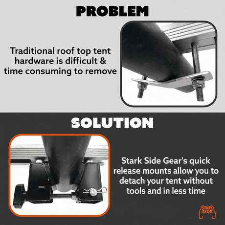 The Slipstream - Quick Release Tent Mounts (Option B) - Xtrusion Overland