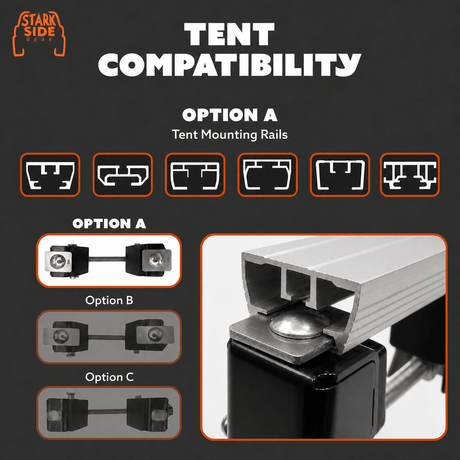 The Slipstream - Quick Release Tent Mounts - Xtrusion Overland