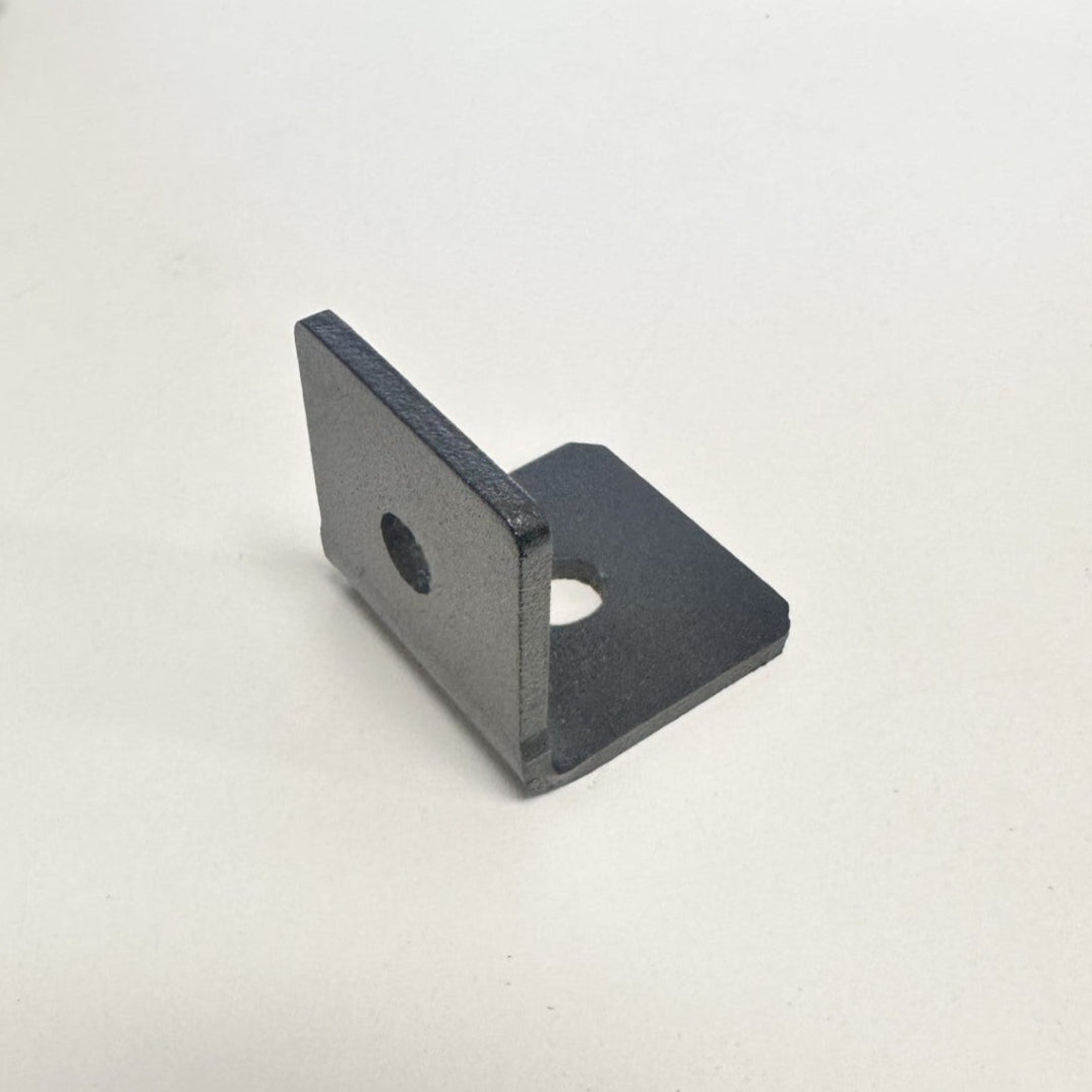 2 Hole Steel Gusset 15 Series - Black Powder Coat