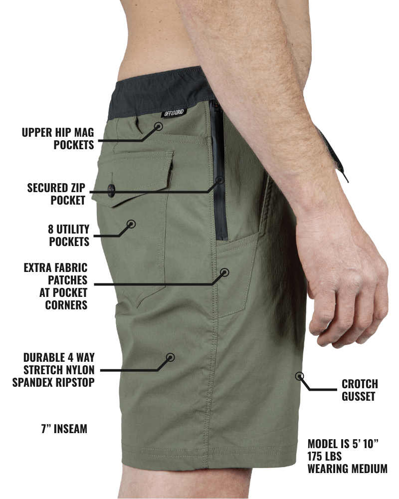 Thunderbird Short - Rye Green - Xtrusion Overland