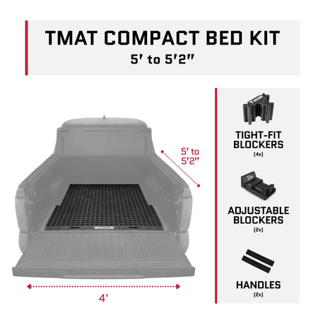 Tmat Compact Truck Bed Organizer Slide Out Mat | Universal Fit - Xtrusion Overland