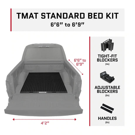 Tmat Truck Bed Organizer Slide Out Mat | Universal Fit for Standard Beds 6'6" to 6'9" - Xtrusion Overland