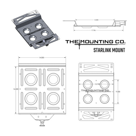 TMC Starlink Mount - Xtrusion Overland